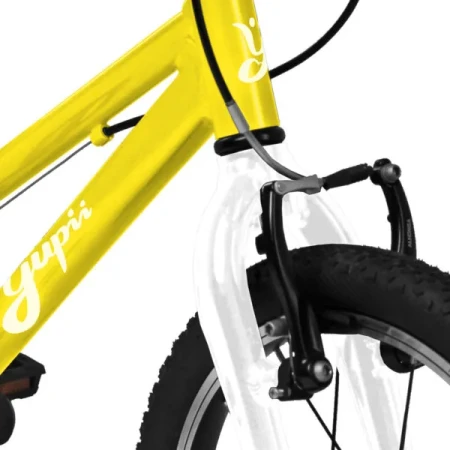Rower dziecięcy Yupii 16″ żółty przedni hamulec