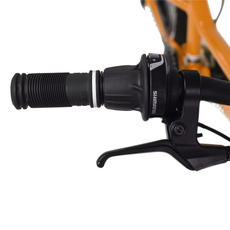 Rower młodzieżowy Yupii 24″ pomarańczowy manetka obrotowa, revo shifter