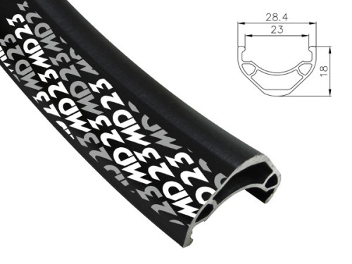 Przejdź do produktu Obręcz mtb/trekking ALEXRIMS MD23, H. tarczowy, Stożek 18mm, 29" 622x23, 32 otwory, Kapslowana, Czarna, Waga 530g (NEW)