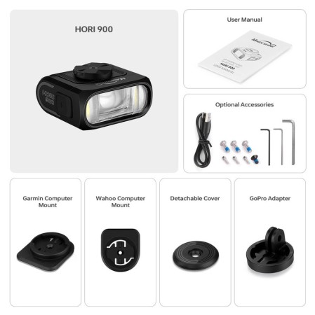 Lampka przednia MAGICSHINE HORI 900 DUAL MOUNTED 900 lumenów, bez uchwytu, bez pilota (NEW 2026) - rove.pl