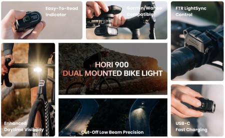 Lampka przednia MAGICSHINE HORI 900 DUAL MOUNTED 900 lumenów, bez uchwytu, bez pilota (NEW 2026) - rove.pl