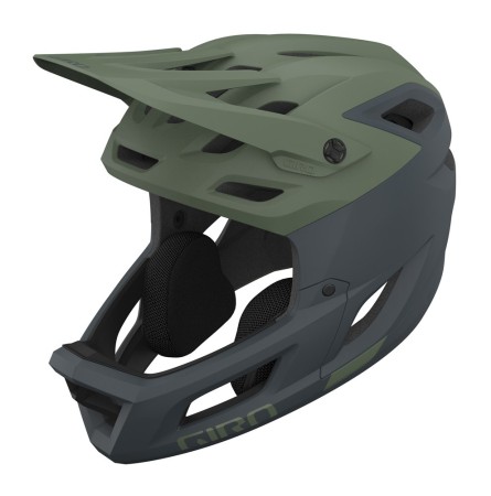 Kask full face GIRO COALITION SPHERICAL matte hedge green dark shark roz. M (55-59 cm)
