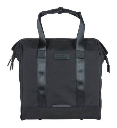 Sakwa pojedyncza BASIL GRAND BICYCLE SHOPPER 23L, MIK Hooks System, black (NEW 2026) - rove.pl