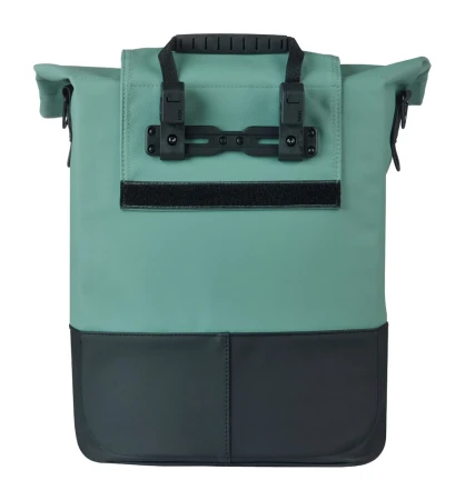 Sakwa pojedyncza BASIL COVE BICYCLE SHOPPER 14-16L, MIK Hooks, silvergreen/black (NEW 2026) - rove.pl