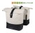 Sakwa podwójna BASIL COVE DOUBLE PANNIER BAG 28-32L, Universal Bridge System, off-white/black (NEW 2026)