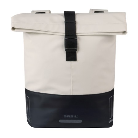 Sakwa podwójna BASIL COVE DOUBLE PANNIER BAG 28-32L, Universal Bridge System, off-white/black (NEW 2026)