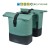 Sakwa podwójna BASIL COVE DOUBLE PANNIER BAG 28-32L, MIK System (ready to go), silvergreen/black (NEW 2026) - rove.pl