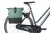 Sakwa podwójna BASIL COVE DOUBLE PANNIER BAG 28-32L, MIK System (ready to go), silvergreen/black (NEW 2026)