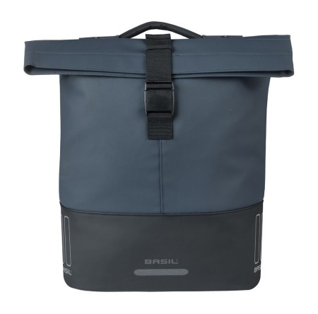 Sakwa podwójna BASIL COVE DOUBLE PANNIER BAG 28-32L, MIK System (ready do go), navy/black (NEW 2026) - rove.pl