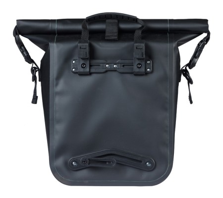 Sakwa pojedyncza BASIL RIVO M SINGLE PANNIER BAG 12-15L, MIK Hooks, wodoodporna, black (NEW 2026) - rove.pl