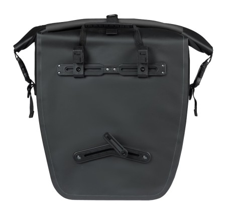 Sakwa pojedyncza BASIL RIVO L SINGLE PANNIER BAG 25-31L, MIK Hooks, wodoodporna, black (NEW 2026) - rove.pl