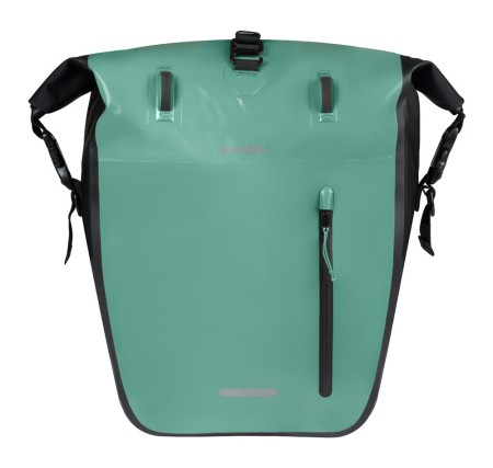 Sakwa pojedyncza BASIL RIVO L SINGLE PANNIER BAG 25-31L, MIK Hooks, wodoodporna, silvergreen/black (NEW 2026) - rove.pl