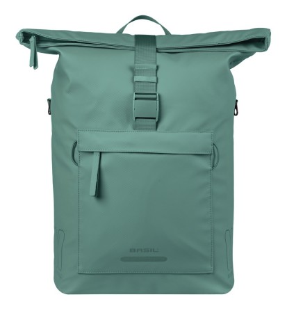 Sakwa pojedyncza BASIL BROOKLYN shoulder bag 17L, MIK Hooks, silvergreen (NEW 2026) - rove.pl
