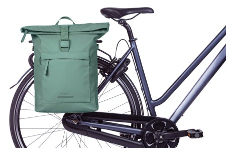 Sakwa pojedyncza BASIL BROOKLYN shoulder bag 17L, MIK Hooks, silvergreen (NEW 2026)