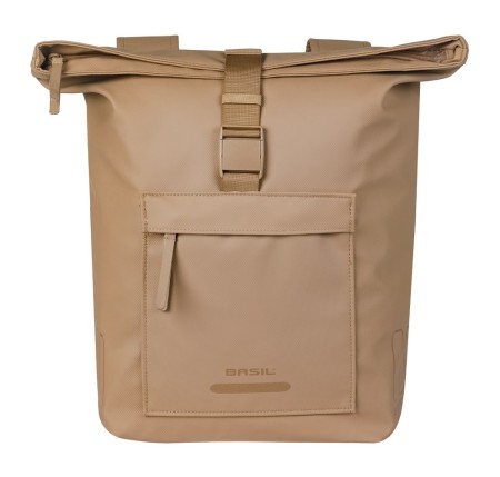 Sakwa podwójna BASIL BROOKLYN DOUBLE PANNIER BAG 41L, Universal Bridge System, wodoodporna, sand (NEW 2026) - rove.pl