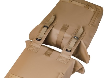 Sakwa podwójna BASIL BROOKLYN DOUBLE PANNIER BAG 41L, Universal Bridge System, wodoodporna, sand (NEW 2026) - rove.pl
