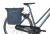 Sakwa podwójna BASIL BROOKLYN DOUBLE PANNIER BAG 41L, Universal Bridge System, wodoodporna, navy (NEW 2026) - rove.pl