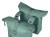 Sakwa podwójna BASIL BROOKLYN DOUBLE PANNIER BAG 41L, Universal Bridge System, wodoodporna, silvergreen (NEW 2026)