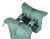 Sakwa podwójna BASIL BROOKLYN DOUBLE PANNIER BAG 41L, MIK System (ready to go), wodoodporna, silvergreen (NEW 2026) - rove.pl