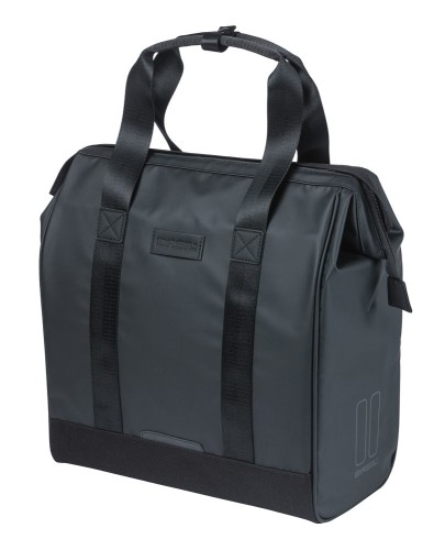 Przejdź do produktu Sakwa pojedyncza BASIL GRAND TARPAULIN BICYCLE SHOPPER 23L, MIK Hooks System, wodoodporna black (NEW 2026)