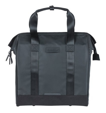 Sakwa pojedyncza BASIL GRAND TARPAULIN BICYCLE SHOPPER 23L, MIK Hooks System, wodoodporna black (NEW 2026)