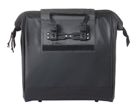 Sakwa pojedyncza BASIL GRAND TARPAULIN BICYCLE SHOPPER 23L, MIK Hooks System, wodoodporna black (NEW 2026)