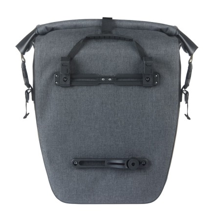 Sakwa pojedyncza BASIL NAVIGATOR STORM SINGLE PANNIER BAG L 25-31 L, MIK Hooks System, wodoodporna, black (NEW 2026) - rove.pl