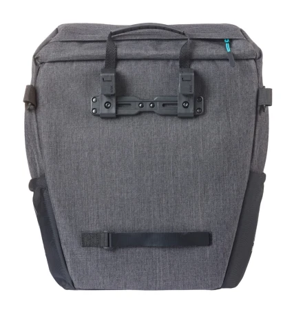 Sakwa pojedyncza BASIL DISCOVERY 365D SINGLE PANNIER BAG M 9L, MIK Hooks System, black melee (NEW 2026) - rove.pl
