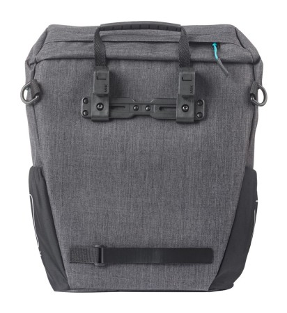Sakwa pojedyncza BASIL DISCOVERY 365D SINGLE PANNIER BAG L 20L, MIK Hooks System, black melee (NEW 2026) - rove.pl