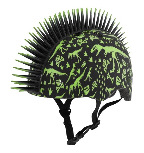 Przejdź do produktu Kask dziecięcy juniorski RASKULLZ T-REX BONEZ MOHAWK black roz. XS TODDLER FS 3+ (48-52 cm) (NEW 2026)