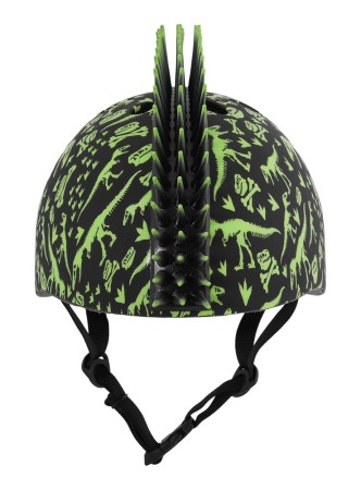 Kask dziecięcy juniorski RASKULLZ T-REX BONEZ MOHAWK black roz. XS TODDLER FS 3+ (48-52 cm) (NEW 2026) - rove.pl
