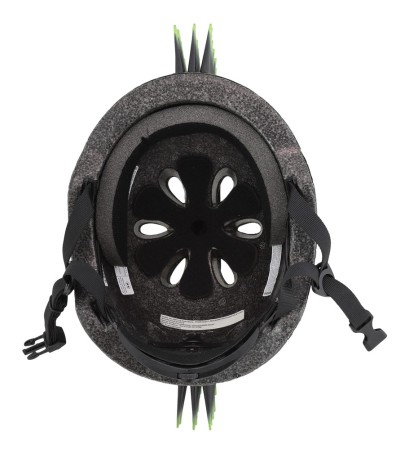 Kask dziecięcy juniorski RASKULLZ T-REX BONEZ MOHAWK black roz. XS TODDLER FS 3+ (48-52 cm) (NEW 2026) - rove.pl