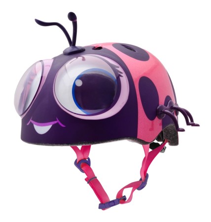 Kask dziecięcy juniorski RASKULLZ GOOGLY LADY BUG pink roz. XS TOODLER FS 3+ (48-52 cm) (NEW 2026)