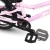 Rower dziecięcy Yupii 16″ różowy pedały składane
