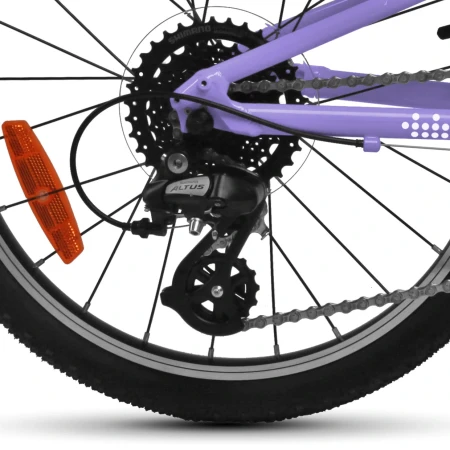 Rower dziecięcy Yupii 20″ fiolet napęd