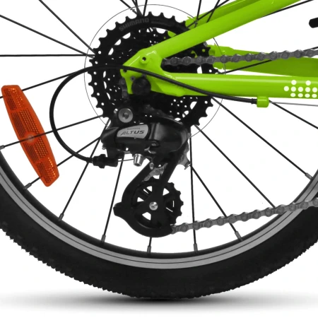 Rower dziecięcy Yupii 20″ zielony napęd