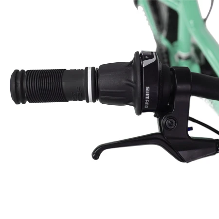 Rower młodzieżowy Yupii 24″ miętowy revo shifter, manetka obrotowa