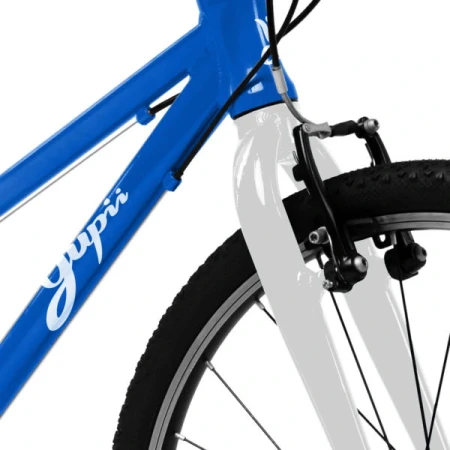 Rower młodzieżowy Yupii 24″ niebieski hamulec przedni