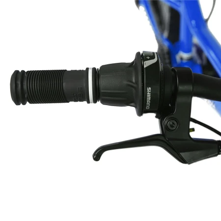 Rower młodzieżowy Yupii 24″ niebieski revo shifter, manetka obrotowa