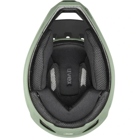 Kask rowerowy UVEX Ravage Moss Green-Black Matt dół