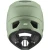 Kask rowerowy UVEX Ravage Moss Green-Black Matt tył