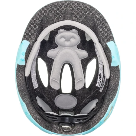 Kask rowerowy dziecięcy UVEX Oyo style Flowers Cyan Matt dół