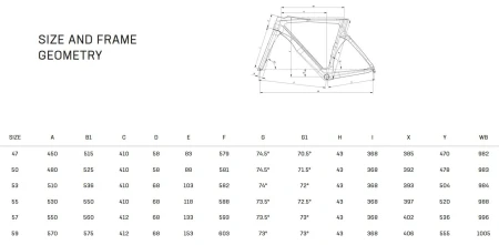 Rama Bianchi OLTRE PRO DISC CARB XTB06I ZH Geometria