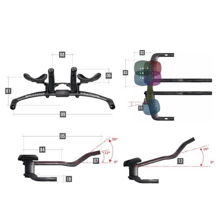Kierownica czasowa Vision Trimax Carbon Si-013, JS-Bend B3 - rove.pl