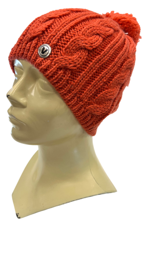 Przejdź do produktu Czapka zimowa Viking dziana Pomarańczowa