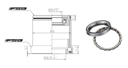 Stery FSA HS 1 (I/E) 3.7mm alloy 1-1/8 to 1.5 - rove.pl