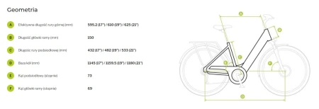 Rower elektryczny Ecobike LX 100 Automatic Pearl 19"
