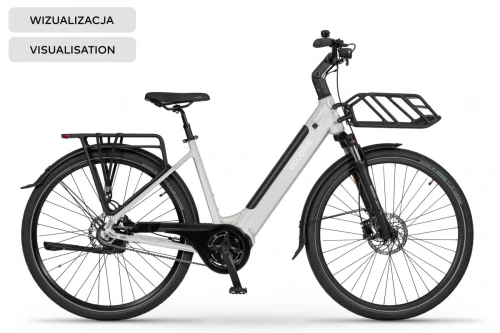 Przejdź do produktu Rower elektryczny Ecobike LX 100 Automatic Pearl 19" + bagażnik