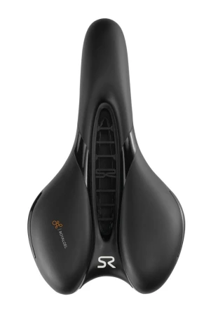 Siodło SELLEROYAL RESPIRO SOFT ATHLETIC STRACCIATELLA 45st. żelowe, kanał chłodzący, unisex 398g (NEW 2026) - rove.pl