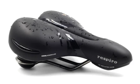 Siodło SELLEROYAL RESPIRO SOFT RELAXED STRACCIATELLA 90st. żelowe + elastomery, kanał chłodzący, unisex 771g (NEW 2026) - rove.pl